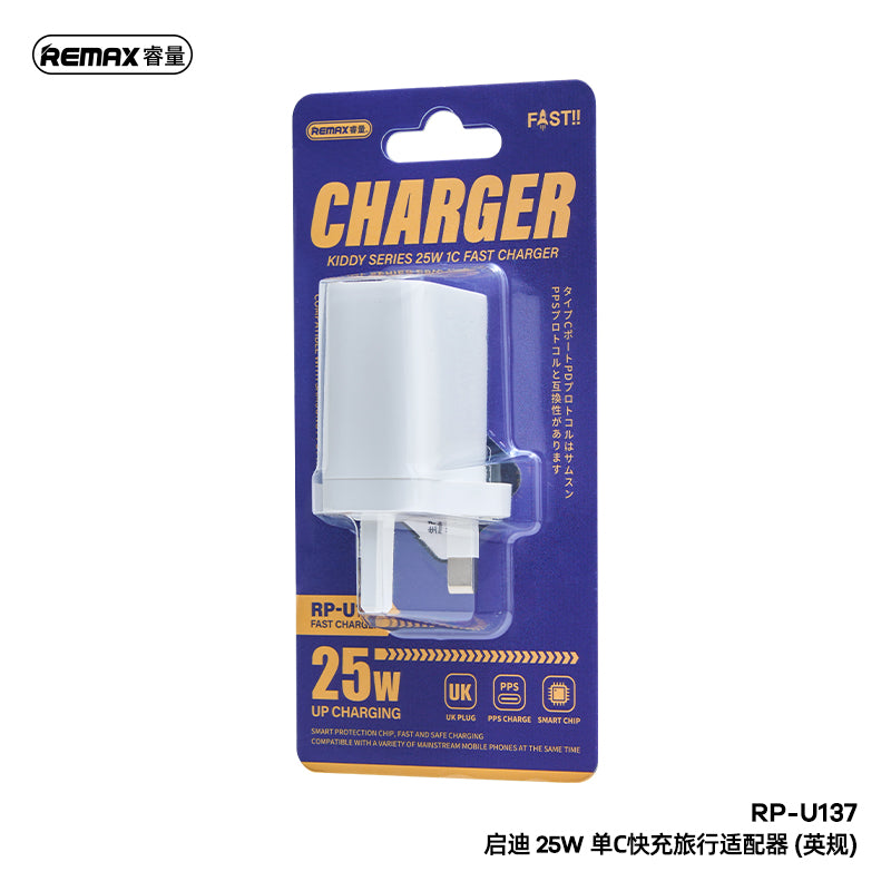 Remax RP-U137 25W Type C and USB Plug Charger